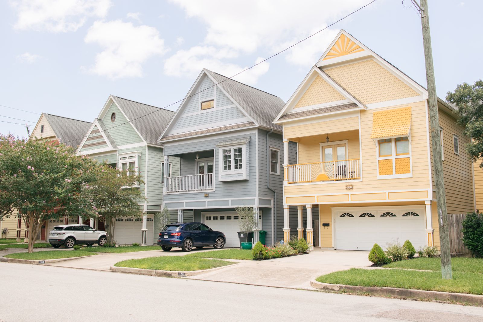 Neighborhood street in San Antonio