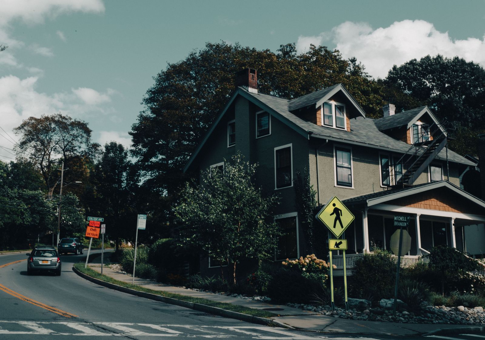 Neighborhood street in Helotes